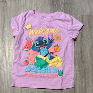 Stitch's Juice Stand Purple Kids T-Shirt